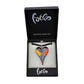 SWN556 - Multi-colour Glass Heart Pendant Necklace