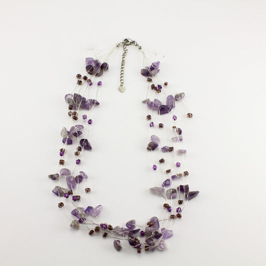 WSWN0060AM - MIA - Amethyst Gemstone Necklace