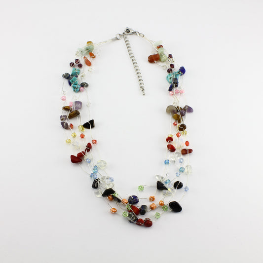 WSWN0060MU - MIA - Multi Gemstone Necklace