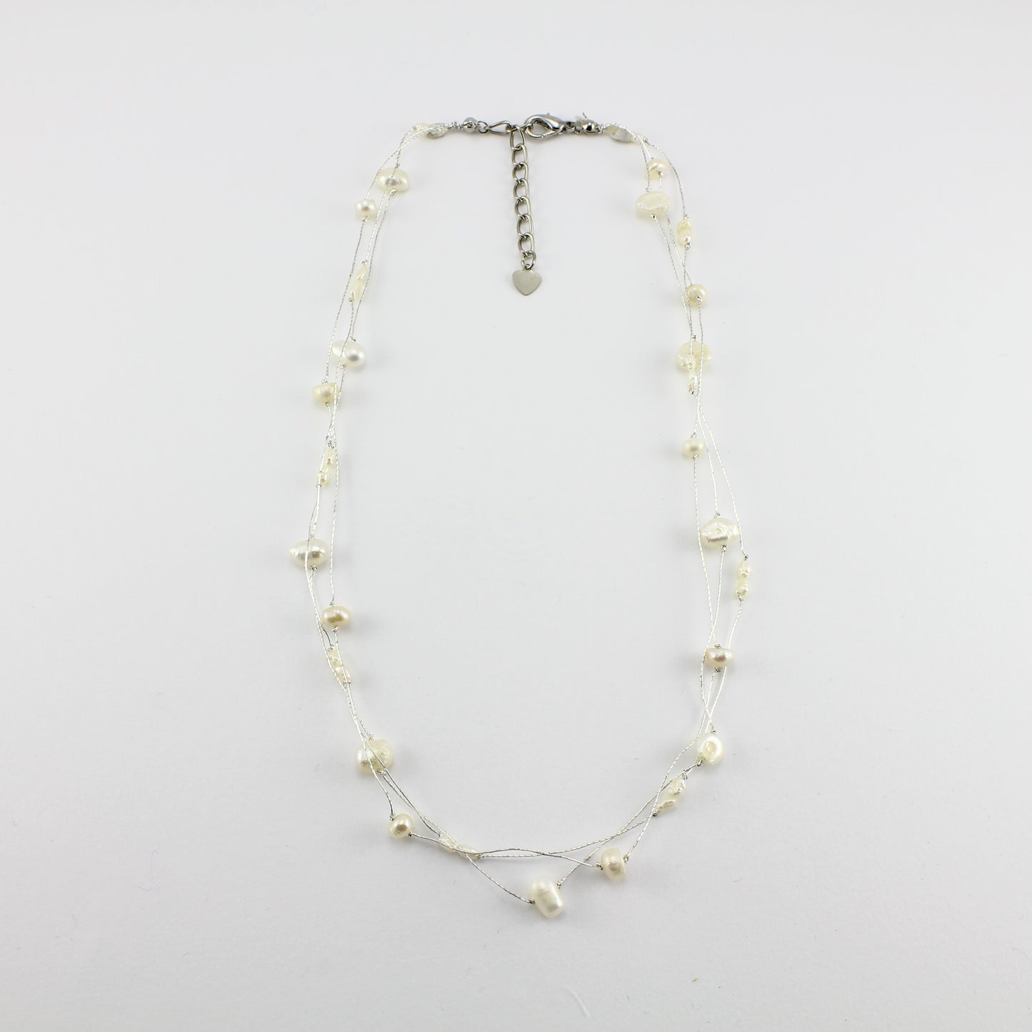 SWN0050WH - MILLY - White Freshwater Pearl Necklace
