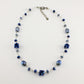 SWN0008BL - OLIVIA - Navy Blue Glass Crystal Necklace