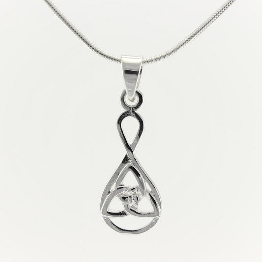SWN132 Sterling Silver Pendant Necklace