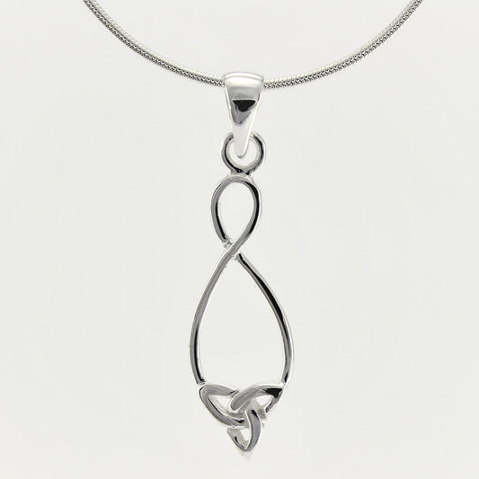 SWN133 Sterling Silver Pendant Necklace