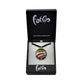 SWN543 - Multi-colour Glass Round Striped Pendant Necklace