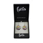 SWE543 - Multi-colour Glass Round Stripe Drop Earring