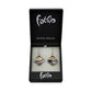 SWE544 - Multi-colour Glass Diamond Stripe Drop Earring