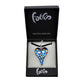 SWN555 - Blue Glass Heart Pendant Necklace