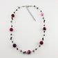 SWN0013PI - EMMA - Fushia Pink Agate Stone Necklace