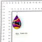 SWN501 - Multi-colour Glass Teardrop Pendant Necklace