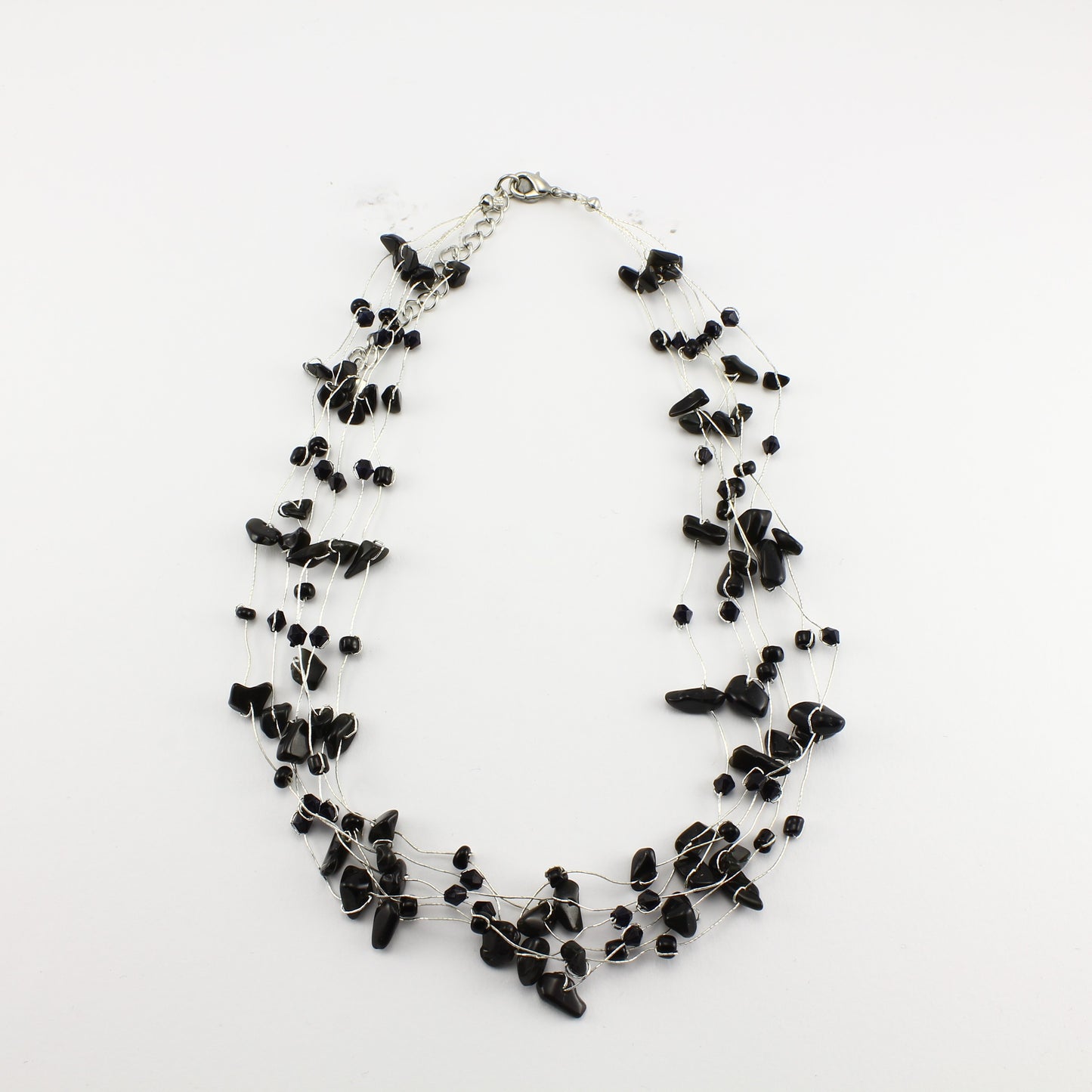 SWN0060ON - MIA -Black Onyx Gemstone Necklace