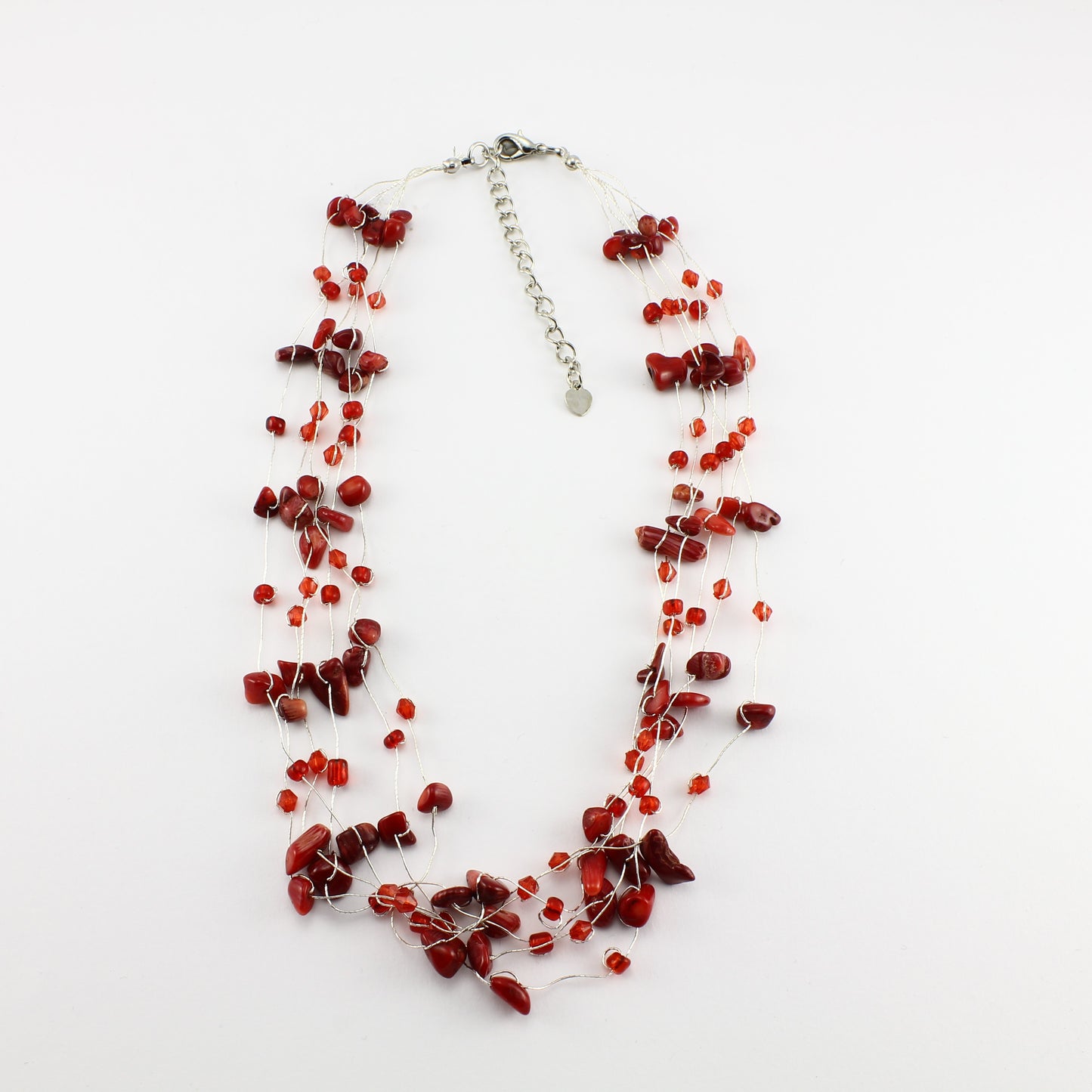 SWN0060CO - MIA- Red Coral Necklace