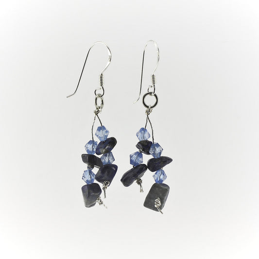 SWE0060LA - MIA - Lapis Lazuli Gemstone Drop Earrings
