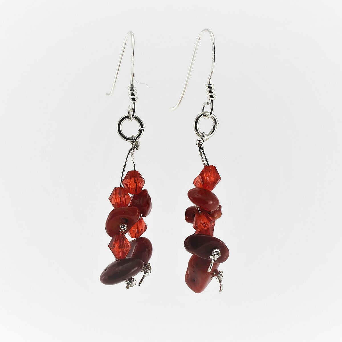SWE0060CO - MIA - Red Coral Drop Earrings