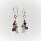 SWE0060MU- MIA - Multi Coloured Gemstone Drop Earrings