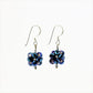 SWE0008BL - OLIVIA - Navy Blue Glass Crystal Drop Earrings