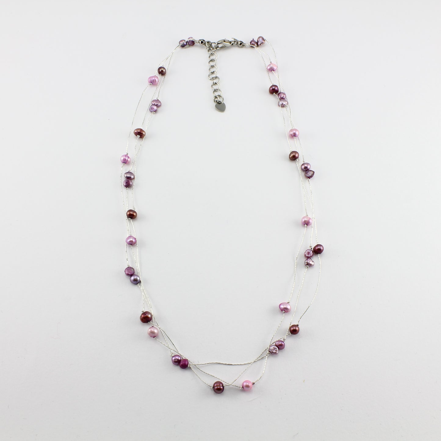 SWN0050PU - MILLY - Purple Freshwater Pearl Necklace