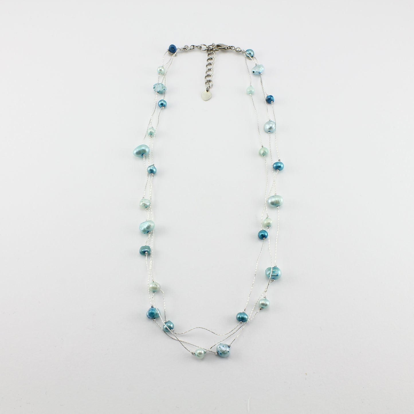 SWN0050BL - MILLY - Blue Freshwater Pearl Necklace