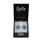 SWE503 - Blue Glass Diamond Drop Earring