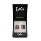 SWE532 - Multi-colour Glass Square Striped Drop Earring
