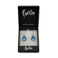 SWE542 - Blue Glass Teardrop Sparkle Drop Earring