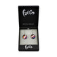 SWE547 - Multi-colour Glass Round Striped Drop Earring
