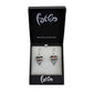 SWE555 - Blue Glass Heart Drop Earring