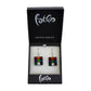 SWE563 - Multi-colour Glass Square Drop Earring