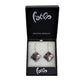 SWE566 - Red Glass Diamond Drop Earring