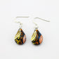 SWE595 - Blue Teardrop Glass Earrings