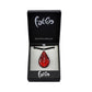 SWN510 - Red Glass Teardrop Sparkle Pendant Necklace