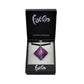 SWN512 - Purple Glass Teardrop Sparkle Pendant Necklace