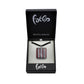 SWN533 - Multi-colour Glass Square Striped Pendant Necklace