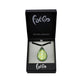 SWN541 - Green Glass Teardrop Dotty Pendant Necklace