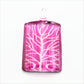 SWN577 Pink Rectangle Glass Pendant Necklace