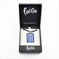 SWN578 Blue Rectangle Glass Pendant Necklace