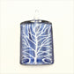 SWN578 Blue Rectangle Glass Pendant Necklace