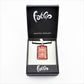 SWN591 Red Dotty Rectangle Glass Pendant Necklace