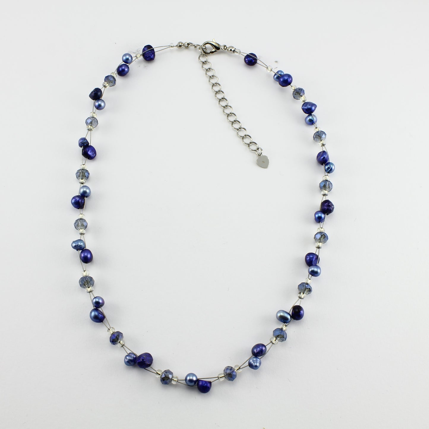 SWN0017BL - SOPHIE - Navy Freshwater Pearl Necklace