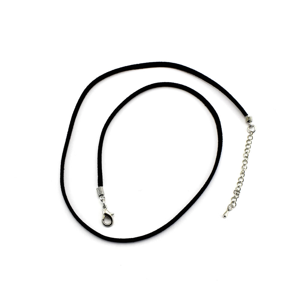 SWN592 Black/Orange Dotty Rectangle Glass Pendant Necklace