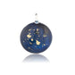 A beautiful hand-made lampwork glass pendant individually painted. Comes with a leather suede cord necklace. 