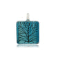 A beautiful hand-made lampwork glass pendant individually painted. Comes with a leather suede cord necklace. 