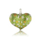 A beautiful hand-made lampwork glass pendant individually painted. Comes with a leather suede cord necklace. 